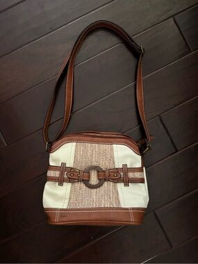 BORN CONCEPT BOC Cream Brown Vinyl Straw